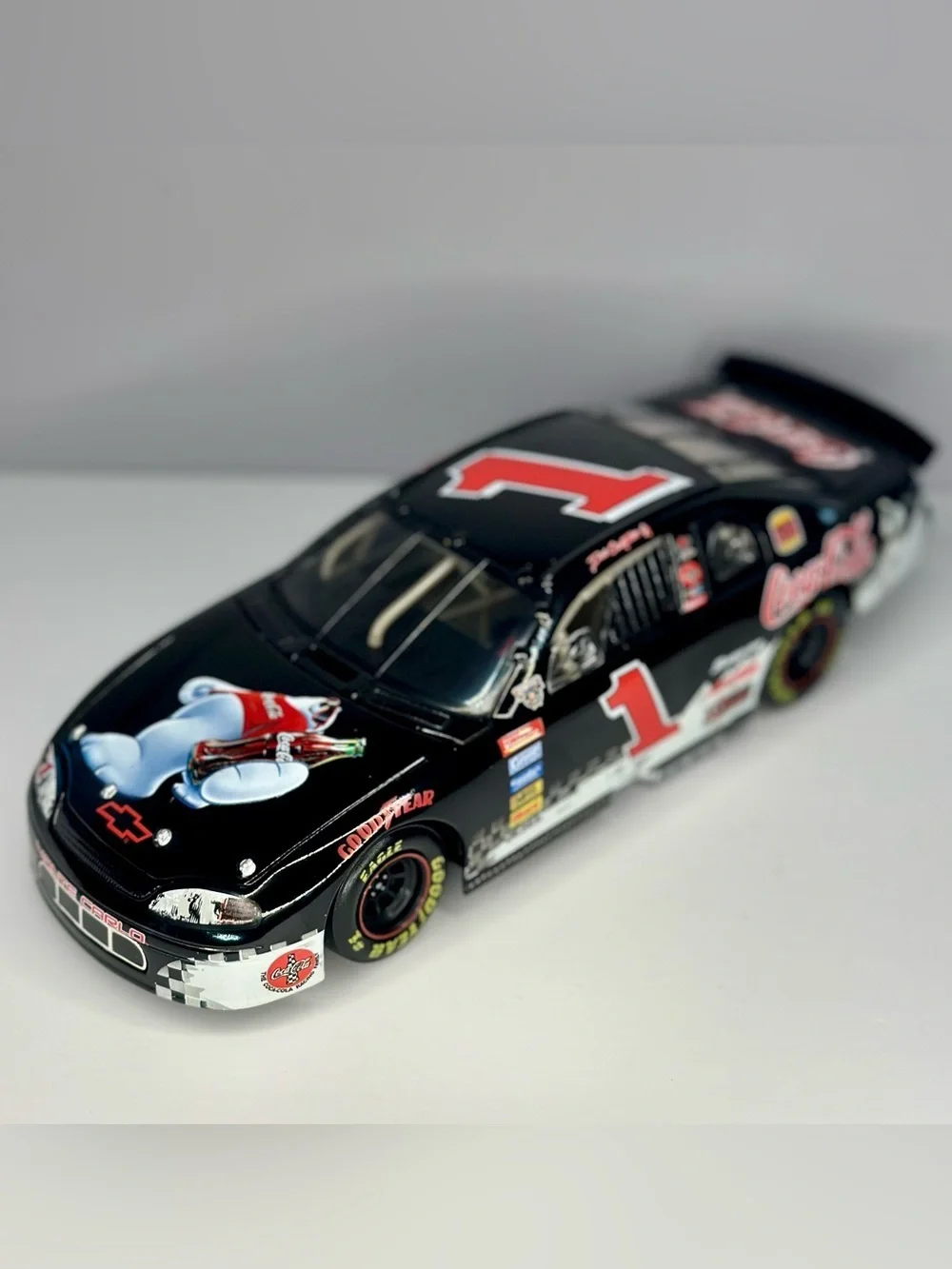 1998 Dale Earnhardt Jr. #1 Coca-Cola Polar Bear Monte Carlo 1:24 Action Platinum
